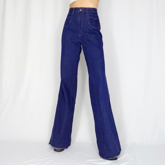 Flare Leg Blue Jeans
